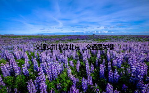 交通安排游览北京, 交通是关键