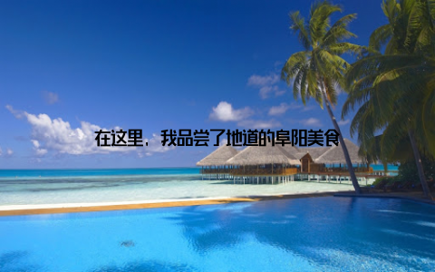 在这里, 我品尝了地道的阜阳美食